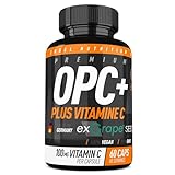 Engel Nutrition OPC+ – 350 mg Traubenkernextrakt & 100 mg Vitamin C, vegan, 60 Kapseln