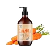 Qknatur - Karottenöl 250 ml - 100% rein und natürlich - Natürlicher Sonnenbronzer - Spendet Feuchtigkeit und verjüngt die Haut - Repariert das Haar