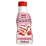Schwartau Dessert Sauce Himbeere, zum Verfeinern von Desserts und Eis, 770 ml