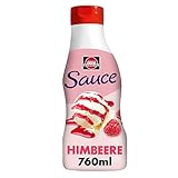 Schwartau Dessert Sauce Himbeere, zum Verfeinern von Desserts und Eis, 770 ml