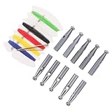 JEWEDECO 10 Stück Teiliges Schirmreparaturteile Lichtgraue Kunststoff Regenschirm-endkappen für Falt Stockschirme Stabile Langlebige Schirmrippen-abdeckungen