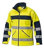 SIGGI Hohe Sichtbarkeit Softshelljacke Gelb, Herren, XL