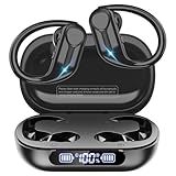 Pollway Bluetooth Kopfhörer, In-Ear Bluetooth 5.3 Kopfhörer mit 1800 mAh Ladehülle, 88H Spielzeit, LED-Display, weicher Ohrbügel, Kabellose Kopfhörer mit tiefem Bass-Stereo-Sound