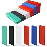 60Stks Fenster Verglasungsklötze, 28 x 100 mm Unterlegplatten Abstandshalter, Gemischt 1-6 mm Glaserklötze, Flache Kunststoff Distanzklötze, Fensterrahmen Keile für Rahmeninstallationen Bodenbelag