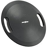 MAXXIVA Balanceboard schwarz 40 cm mit Griffen Therapiekreisel Wackelbrett Hometraining Yoga Reha Sport Workout Fitness-Gerät Balancier-Brett