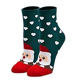 Weihnachtssocken Damen: Bunte Lustige Baumwolle Muster Tiere...