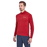 Montane Herren Protium Lite Hooded Pull On Fleece, Acer Red, XS