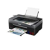 Canon PIXMA G2560 Drucker MegaTank Multifunktionsgerät nachfüllbar DIN A4 (Scanner, Kopierer, Fotodrucker, Farbtintenstrahldrucker, 4800x1200 DPI, USB, LC Display), schwarz