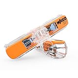 WAGO 2-Leiter Durchgangs-Verbinder mit Hebel 221-2411 | Nennquerschnitt: 4 mm², mit Hebel, 60 Stück, geeignet für alle Leiterarten, von ein-, fein- und mehrdrähtigen Leiter