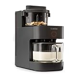 Klarstein Mixer, Standmixer mit 300 Motor- und 1250 Watt Heizleistung, Hochleistungsmixer für Pflanzenmilch Zubereitung, Smoothie Mixer mit 360° Heiztechnologie, 30.000 U/min, Touchscreen, Schwarz