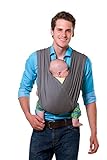 AMAZONAS Babytrage CarryBaby Stone Bauchtrage 2 Schlaufen stressfrei ohne Knoten 4 Monate - 3 Jahre bis 15 kg