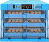 Inkubatoren Brutkasten und Brutmaschine for 192 Eier, groß, digital, vollautomatisch, for Ausbrüten von Geflügel, Hühnern, Enten, Gänsen, Vögeln, rotierender Feuchtigkeits-LED-Bildschirm, Tierhaltung(