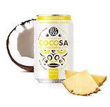 DIET-FOOD Cocosa Kokoswasser Still mit Ananassaft NFC – 330 ml – Natürliches isotonisches Getränk ohne Konzentrate – Vegan, Erfrischend & Ohne Zuckerzusatz