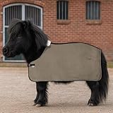 EQuest Alpha Fleece Abschwitzdecke speziell für Mini-Shettys, Mud (S)
