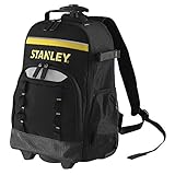 Stanley Essential Rucksack mit Teleskopgriff und Rädern STST83307-1 (15kg Ladefähigkeit, aus 600 Denier für hohe Reißfestigkeit, herausnehmbarer Organizer, mit Kunststofffüßen), Multicolor