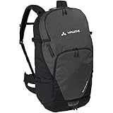 VAUDE Rucksäcke30-39l Bike Alpin 25+5, Geräumiger Mehrtages- und Alpencross-Rucksack für Mountainbiker, black, one Size, 129470100