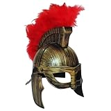 Pesoncarl Spartaner Helm mittelalterlicher Rüstungen Spartanische Kostüm Ancient Viking Römische Helm für Halloween Rollenspiele Cosplay Party, Viking