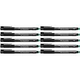 Faber-Castell 205018 - Marker Multimark F 151399, permanent, schwarz, 5 Stück (Packung mit 2)