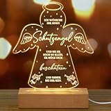 BBTO Taufgeschenk für Baby Schutzengel Nachtlicht Engel Nachtlicht Baby Geschenk zur Geburt Taufe LED Nachtlicht für Kinder Mädchen Jungen Nachttischlampe für Kinderzimmer Babyzimmer