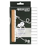 Westcott Kreide 12 Stück Weiss | 12er Pack Tafelkreide mit...