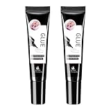 2 Stück Nagelkleber Gel – kein UV zum Aufdrücken der Nägel erforderlich, superstarker Nagelkleber für Nagelspitzen, schnelltrocknend, langanhaltend, 15gx2