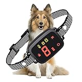 Mapneng Anti-Bell-Halsbänder für Hunde, wiederaufladbar, intelligentes Hundehalsband, 8-stufige Empfindlichkeit, harmloses Design mit IP67-Wasserdichtigkeit für kleine, mittelgroße und große Hunde