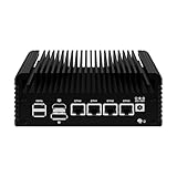 MNBOXCONET Quad Core N100 Firewall Mini PC, 4 x 2.5GbE i226V LAN Micro Firewall Appliance, DDR5 8GB RAM 128GB SSD, Fanless Router Computer Support Windows OPNsense, TF Card Slot