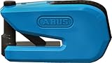 ABUS Bremsscheibenschloss 8078 Detecto BU SRA SmartX 2.0 - smartes Motorradschloss - öffnen per Smartphone - 100 dB Alarm Sicherheitslevel 18 - Blau