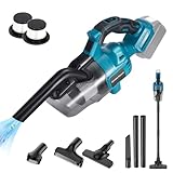 CAMXTOOL Handstaubsauger kabelloser Staubsauger für Makitaa-18 V Akku, tragbarer kabelloser Power-Staubsauger, 4 Multi-Düsen, 2 HEPA-Filter, leichter Staubsauger für Heimtierhaare, Auto (Batterie