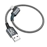 GIANAC USB C Kabel Kurz 30CM, [90 Grad] Ladekabel USB C 3.1A schnellladekabel USB C und Datenkabel USB C für Samsung Galaxy S22 S21 S20 S10 S9 S8 Plus, Huawei P30/P20/P10, Google Pixel, Sony Xperia