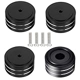 Dufray HiFi-Lautsprecher-Spike-Standfüße, 4,1 x 2 cm, Aluminium-Lautsprecher-Isolationsfüße, audiophile Stoßdämpferfüße für Verstärker, Plattenspieler, DAC, Subwoofer, CD/DVD-Player