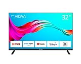 DYON Smart 32 VX 80 cm (32 Zoll) Fernseher (HD Smart TV, HD Triple Tuner (DVB-C/-S2/-T2), App Store, Prime Video, Netflix, YouTube, DAZN, Disney+) [Mod. 2022], Schwarz