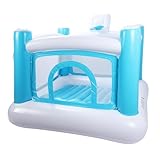 Cryfokt Hüpfburg Im Freien, Verdicktes Aufblasbares PVC-Hüpfhaus mit Matte für Geburtstagsfeiern, Kinderspielzeit