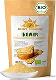 Ingwerpulver Bio 500g - Ingwer gemahlen aus Indien - ideal für Ingwertee, Curry oder Goldene Milch