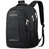 BIKROD Rucksack Herren, Schulrucksack Jungen Teenager, 17.3 Zoll Laptoptasche mit USB Ladeanschluss, Arbeit Reisen Wasserdicht Rucksack mit Anti Diebstahl Tasche, 25-35 L