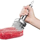 Fleischklopfer-Hammer – Küchen-Fleischklopfer aus Edelstahl, Robuster Fleischklopfer | Professioneller Fleischklopfer, doppelseitiger Fleischklopfer zum Zartmachen von Steaks, Schweinefleisch, Hähnche