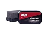 Kaps Hochwertiger Schwamm im Kompakten Reiseformat für Lederschuhe, Reinigt und Verleiht Glanz, Mini Perfect Shine