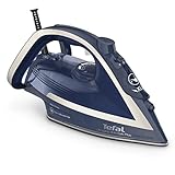 Tefal Ultragliss Anti-Kalk Plus Dampfbügeleisen, 2800 Watt, Dampfstoß: 250 g/Min., 50 g/Min. Dampfabgabe, abnehmbarer Kalk-Kollektor, kratzfeste Bügelsohle, Eco Mode, blau/weiß, FV6830