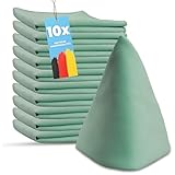 limpando 10 X Premium Möbel Poliertuch - 40x40 cm- Reinigung ohne Fusseln, Ideal für Möbel, Glas und Holzöl, Hochwertiges Poliertuch für Strahlenden Glanz