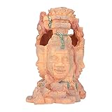 Reptile Shelter, Multifunktionale Vielseitige Aquarium Buddha Dekoration Simulation für Brunnen für Fischbehälter