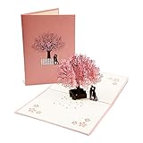 Vegena Hochzeitskarte 3D, Hochzeitskarten Glückwunsch Glückwunschkarte Hochzeit Valentinstag Karte Hochzeitsgeschenke für Brautpaar Pop Up Grußkarten mit Umschlag