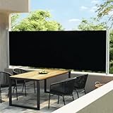 Home Items,Patio Retractable Side Markise 600x160cm Black,suit furniture