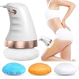 Cellulite Massagegerät Elektrisch, Anti Cellulite Massagegerät mit 3 Farben Austauschbarer Stoffkopf für Bauch, Beine, Cellulite-Massage, Lipödem Massagegerät für Haut Heben, Straffen und Glätten