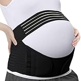 APKOL 3 in 1 Bauchgurt Bauchband Schwangerschaft Schwangerschaftsgurt Stützgürtel Bauchstütze Schwangerschaft für die Schwangerschaftsgürtel für Schwangerschaftsgymnastik, Yoga, Walking(Schwarz, M)