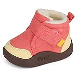 MASOCIO Winterschuhe Baby Boots Stiefel Winter Babyschuhe Mädchen Hausschuhe Kleinkind Winterstiefel Schuhe Rosa Größe 21 (Herstellergröße: CN 18)