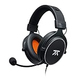 Fnatic React Gaming Headset für E-Sports mit 53-mm-Treibern - Metallrahmen, Präziser Stereo-Sound, Abnehmbares Broadcast Mikrofon, 3,5-mm Klinke, Kompatibel mit PC, PS4, PS5, Xbox ONE, Xbox Series X
