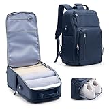 kibachev Handgepäck Rucksack Flugzeug Reiserucksack Damen Laptop Rucksack Travel Backpack Tagesrucksäcke (Marineblau)