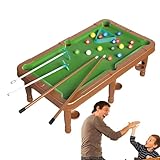 Tragbarer Billardtisch - Miniatur-Tischbillard - Billardspielset mit Stativ und 4 Queue-Sticks für Wohnzimmer, Schlafzimmer, Innenbereich Cypreason