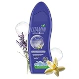 Litamin Schaumbad Abend-Symphonie 750ml – Lavendel Badezusatz mit Vanille-Essenz – beruhigender Badeschaum für Sinn & Sinnlichkeit
