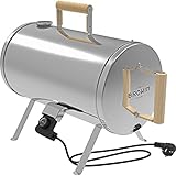 BROWIN® Elektrischer Räucherofen 330020 | Kompakt und mobil, Perfekt für unterwegs, Vielseitig einsetzbar, Einfache Bedienung, Ideal für Fisch, Fleisch und Gemüse